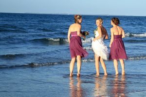 I don't know them, but I love them. From Wikimedia Commons. Searched for "Bridesmaids Beach", hoping for something correlating to my post. Lovely. 